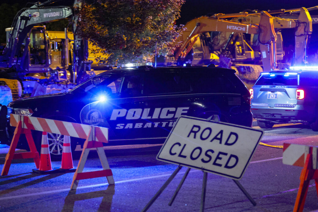 Police barricade after Maine Shooting